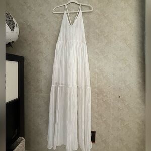 Elegant White Maxi Dress, 
Good Condition